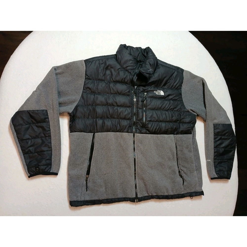 The North Face Denali 550 Down Hybrid Jacket Men XL Black Puffer Fleece Gorpcore